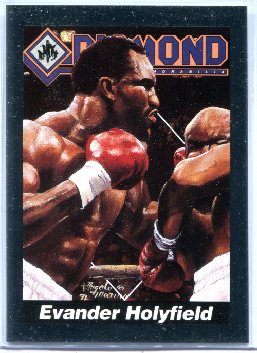 1992 Diamond Sports Memorabilia Silver Boxing Card #25 Evander Holyfield