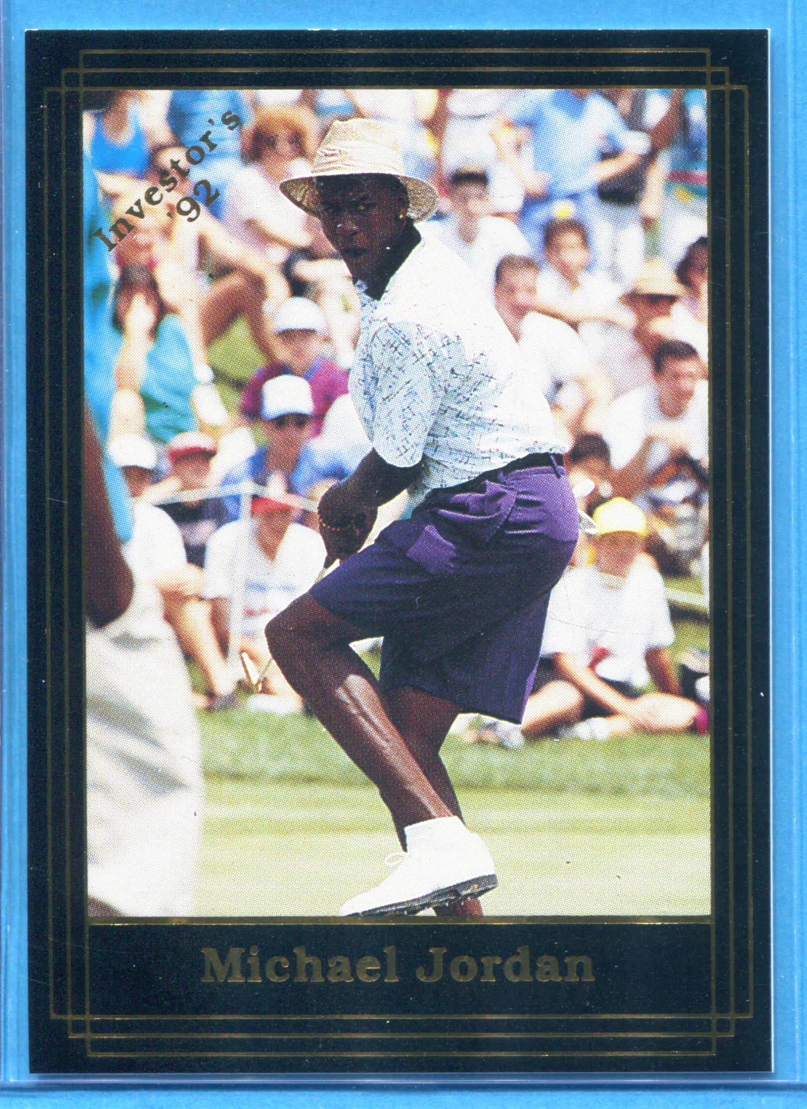 1992 Investor's Journal Black Gold Golf Card #14 Michael Jordan