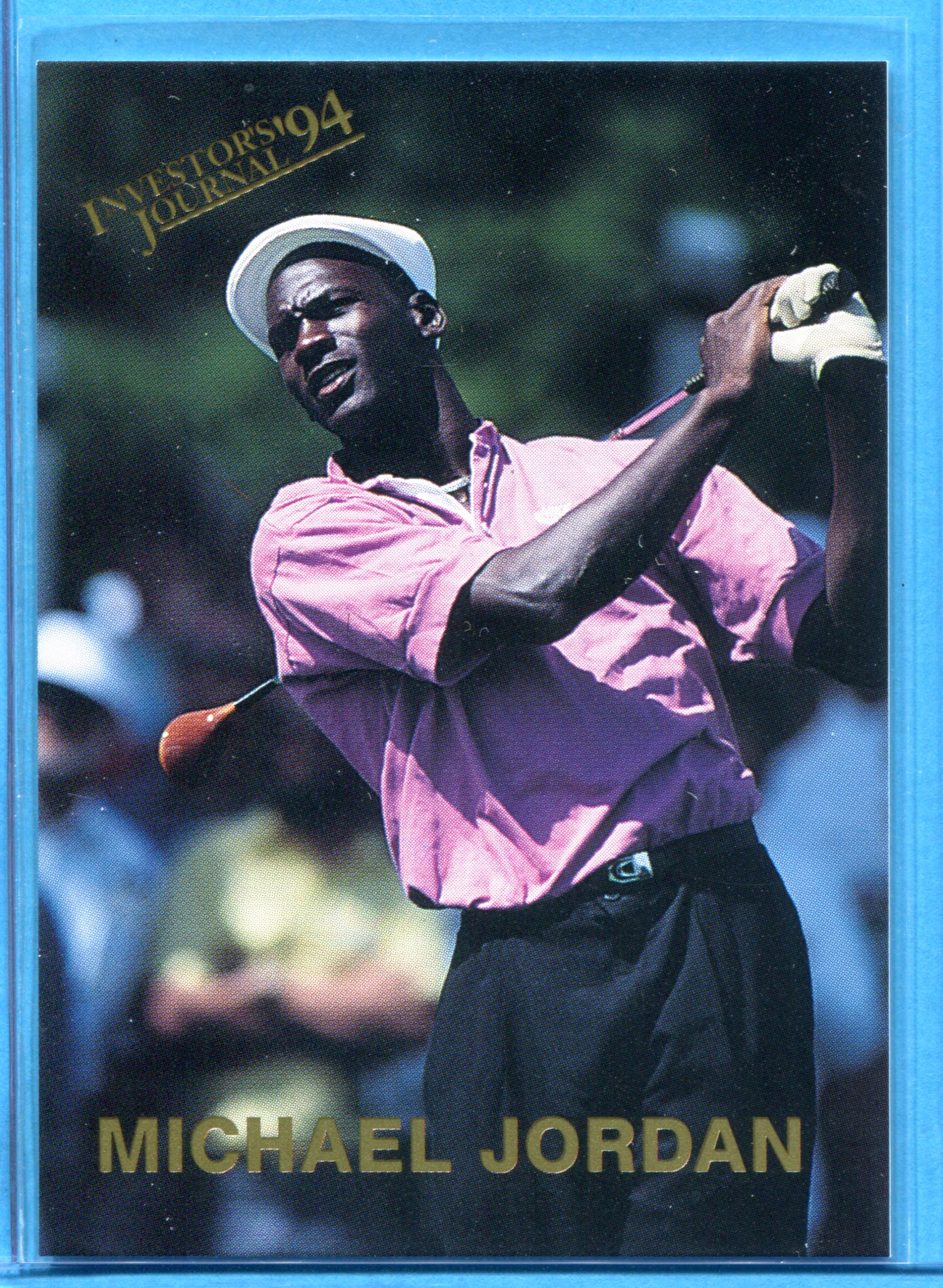 1994 Investor's Journal Prospect Pick Gold Golf Card #4 Michael Jordan -  MINT