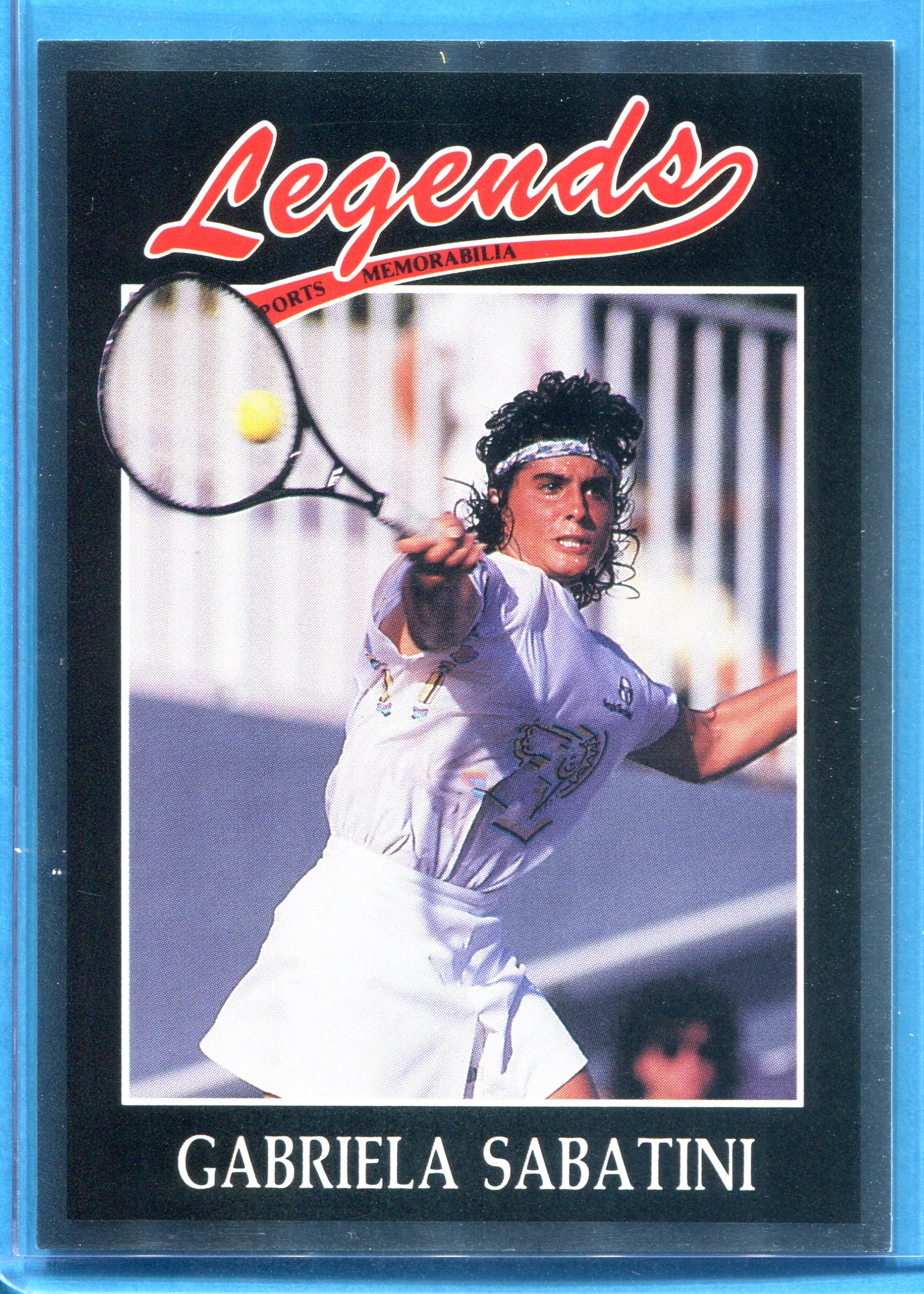 1991 Legends Silver Foil Tennis Card #37 Gabriela Sabatini