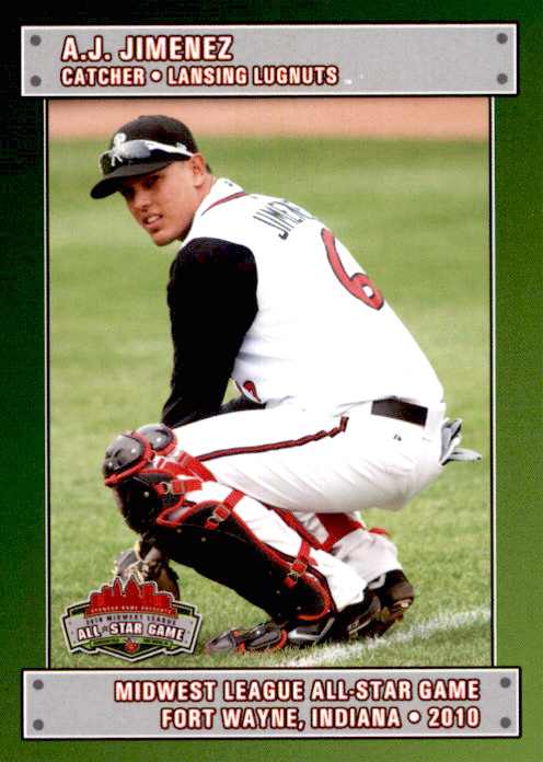 2010 Midwest League All-Stars Eastern Division Grandstand #10 A.J. Jimenez