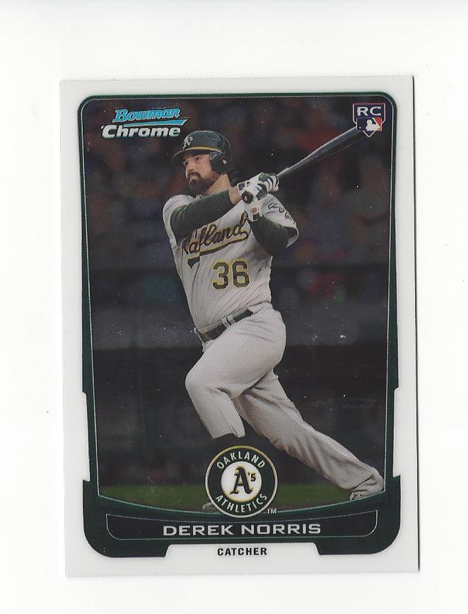 2012 Bowman Chrome Draft #43 Derek Norris RC