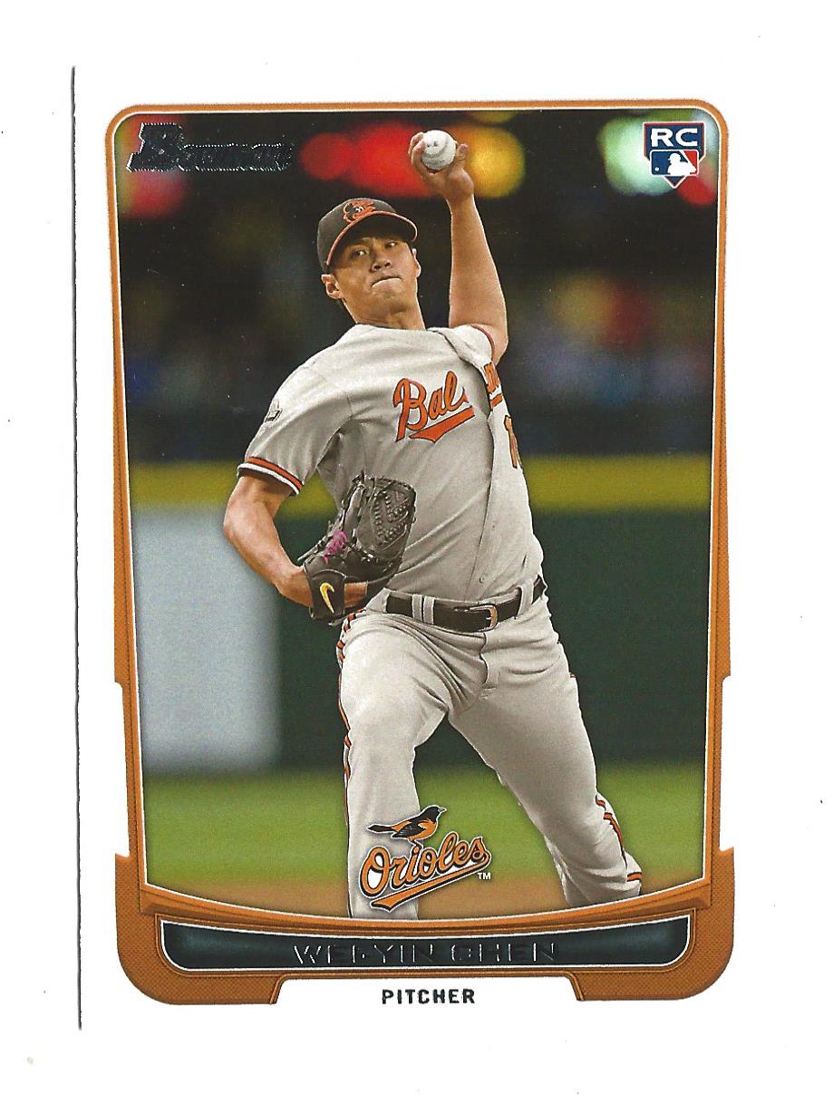 2012 Bowman Draft #45 Wei-Yin Chen RC