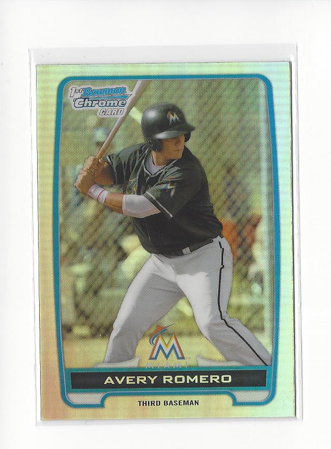 2012 Bowman Chrome Draft Draft Picks Refractors #BDPP52 Avery Romero