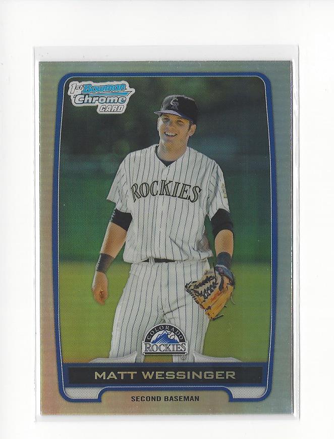 2012 Bowman Chrome Draft Draft Picks Refractors #BDPP118 Matt Wessinger