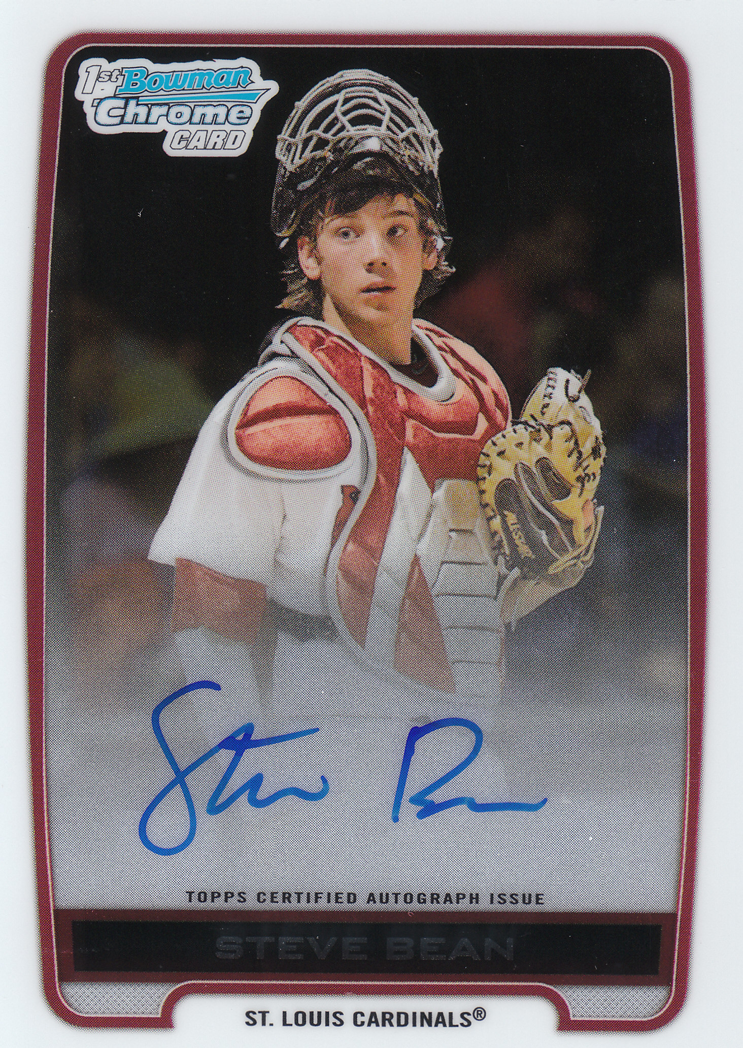 2012 Bowman Chrome Draft Draft Pick Autographs #SB Steve Bean