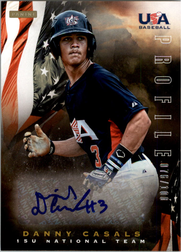 2012 USA Baseball 15U National Team Profile Signatures #6 Danny Casals