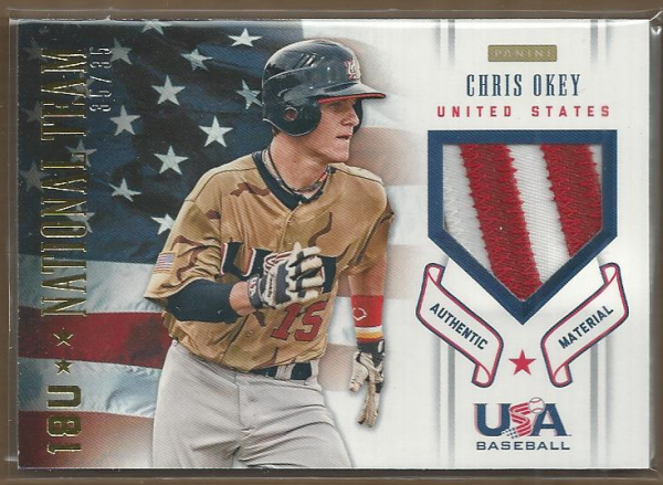 2012 USA Baseball 18U National Team Patches #14 Chris Okey