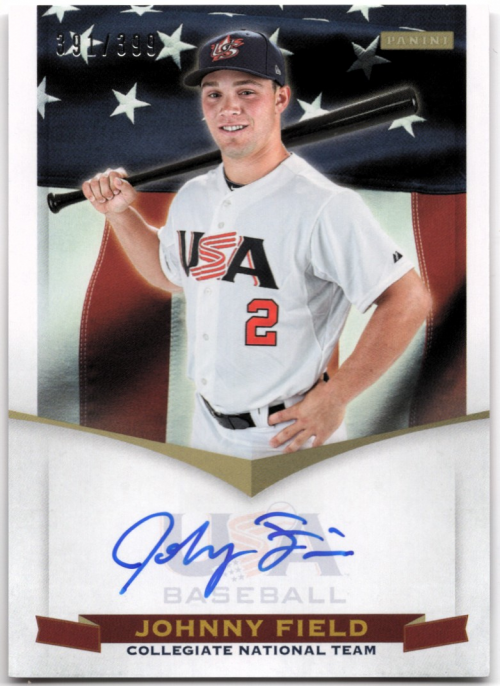 2012 USA Baseball Collegiate National Team Signatures #8 Johnny Field