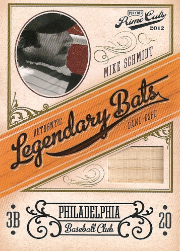 2012 Prime Cuts Legendary Bats #19 Mike Schmidt/49