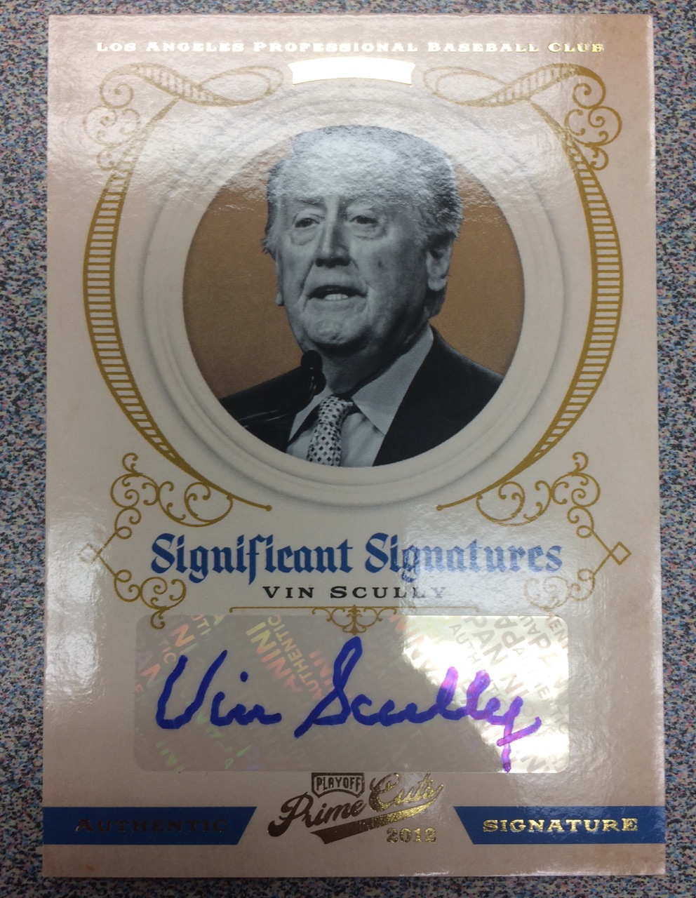 2012 Prime Cuts Significant Signatures #60 Vin Scully/49