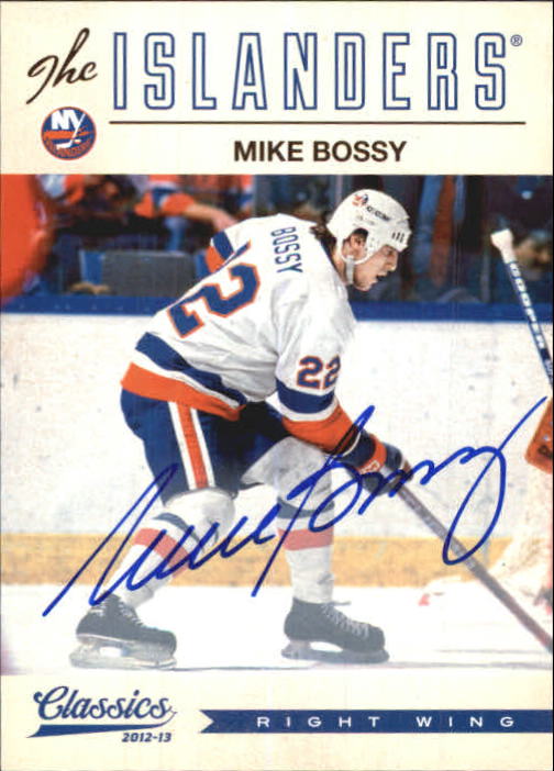 2012-13 Classics Signatures Autographs #3 Mike Bossy SP
