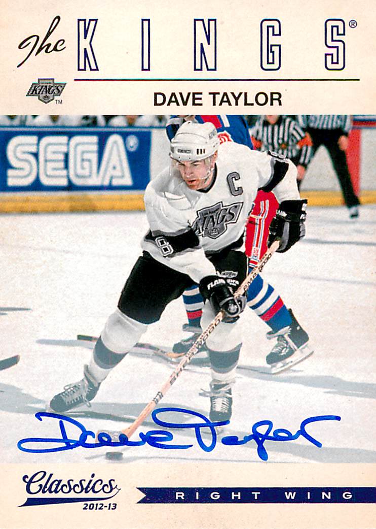 2012-13 Classics Signatures Autographs #5 Dave Taylor