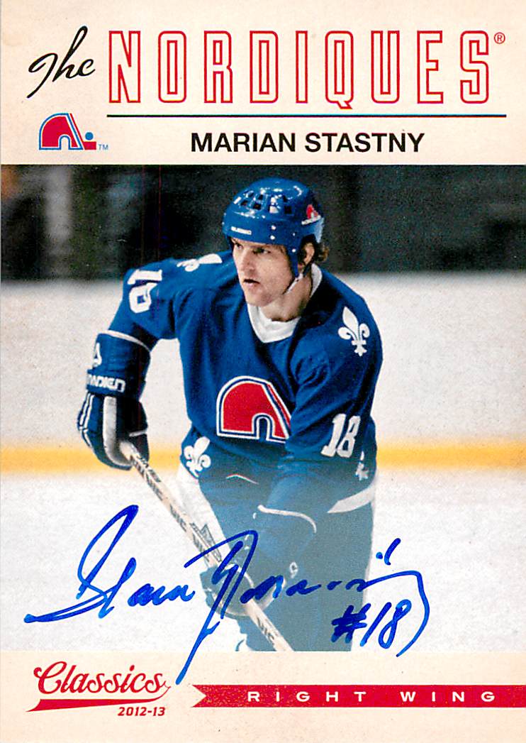 2012-13 Classics Signatures Autographs #28 Marian Stastny