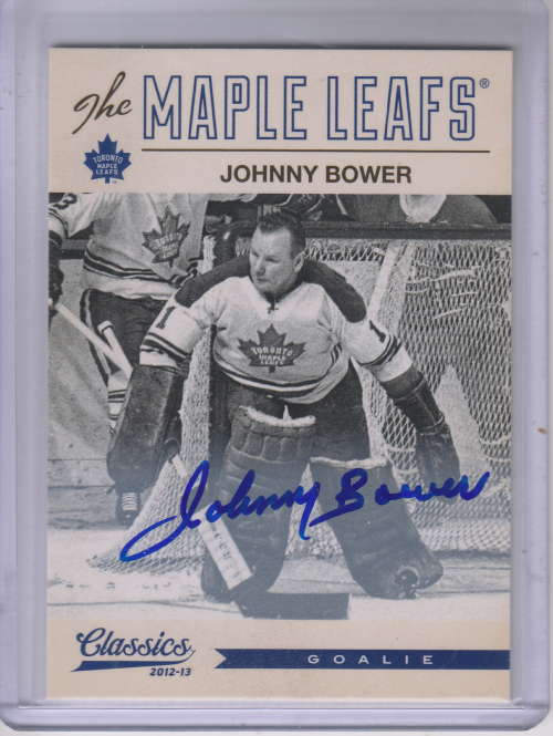 2012-13 Classics Signatures Autographs #50 Johnny Bower