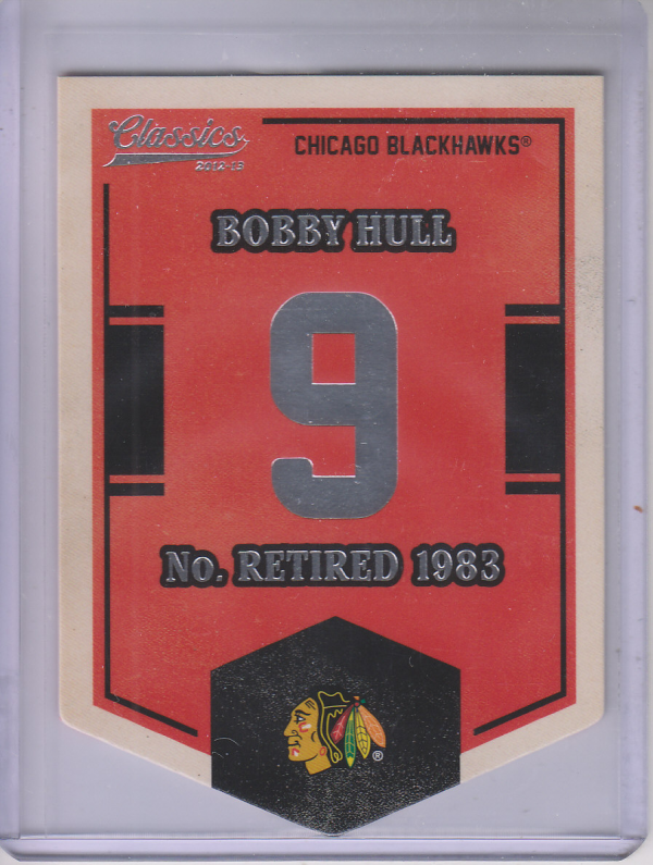 2012-13 Classics Signatures Banner Numbers #23 Bobby Hull