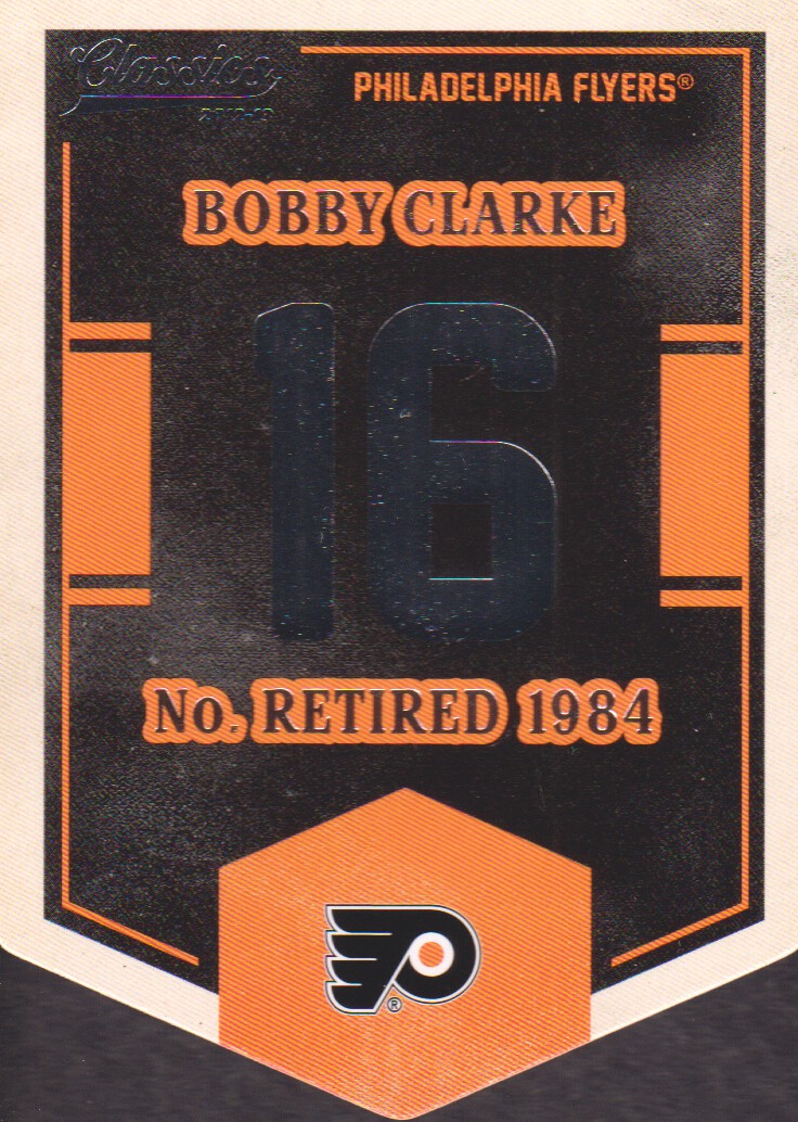 2012-13 Classics Signatures Banner Numbers #58 Bobby Clarke