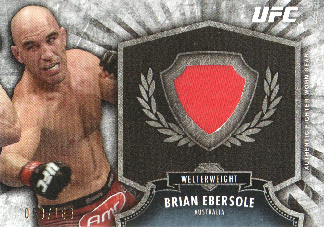 2012 Topps UFC Bloodlines Fighter Relics #FRBE Brian Ebersole
