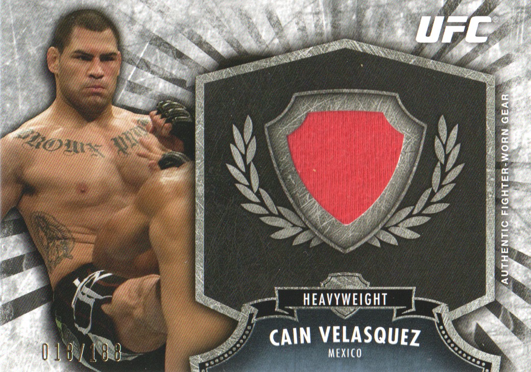 2012 Topps UFC Bloodlines Fighter Relics #FRCV Cain Velasquez