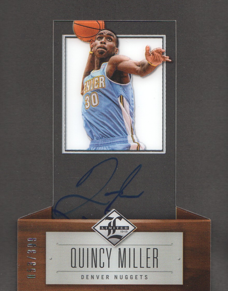 2012-13 Limited #225 Quincy Miller AU/399 RC