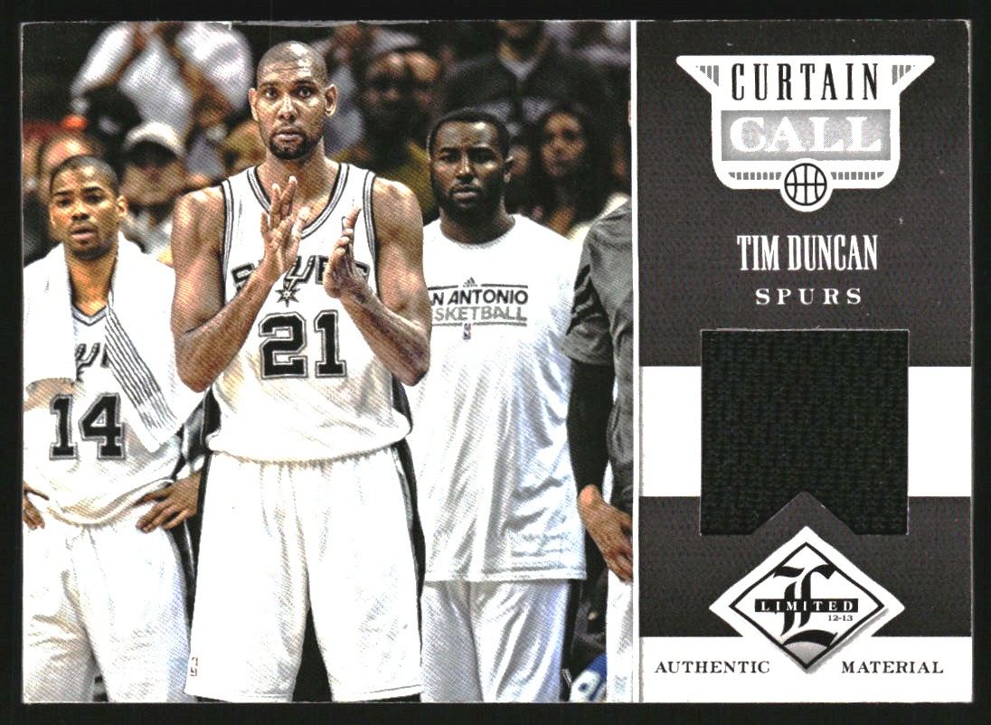 2012-13 Limited Curtain Call Materials #17 Tim Duncan/199