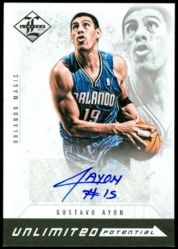 2012-13 Limited Unlimited Potential Signatures #32 Gustavo Ayon/199