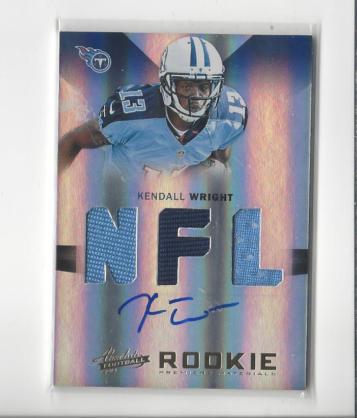 2012 Absolute #218 Kendall Wright JSY AU RC