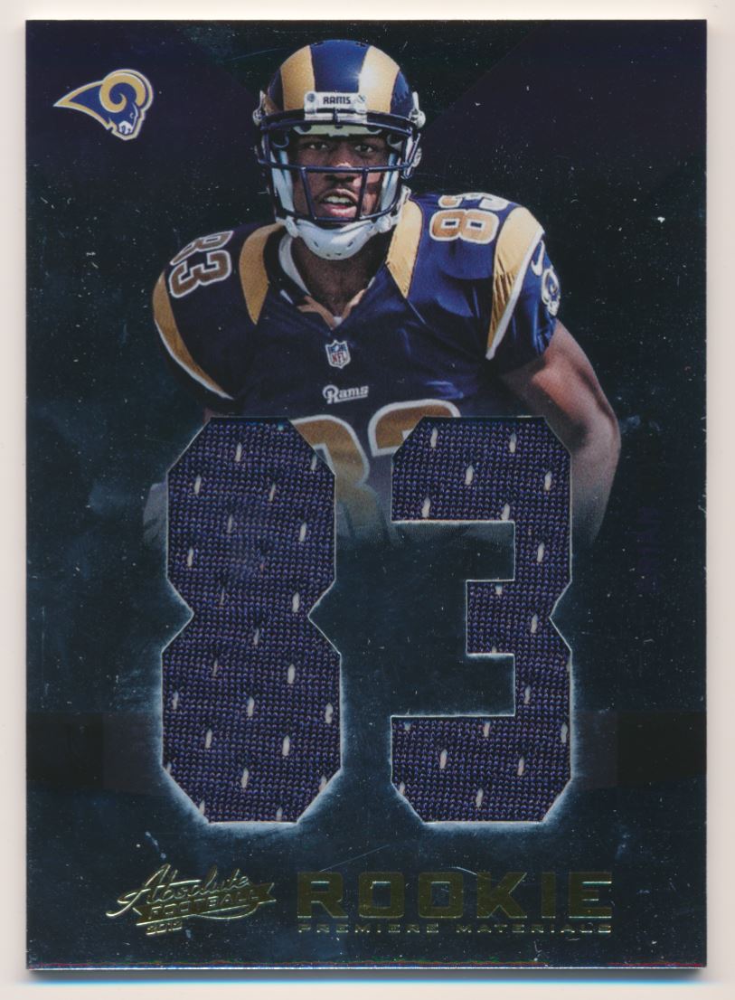 2012 Absolute Rookie Premiere Materials Oversize Jersey Number #206 Brian Quick/99