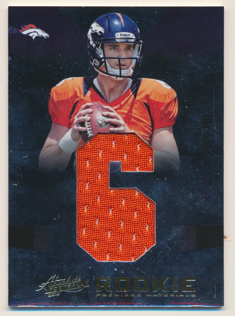 2012 Absolute Rookie Premiere Materials Oversize Jersey Number #207 Brock  Osweiler/99 - NM-MT