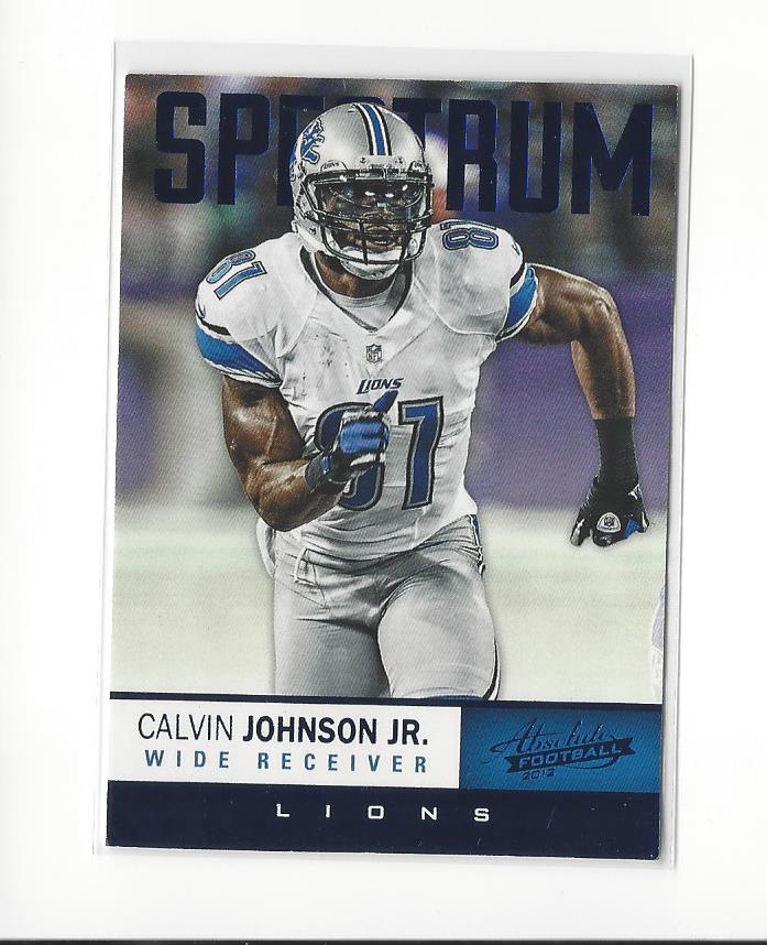 2012 Absolute Spectrum Blue Retail #46 Calvin Johnson
