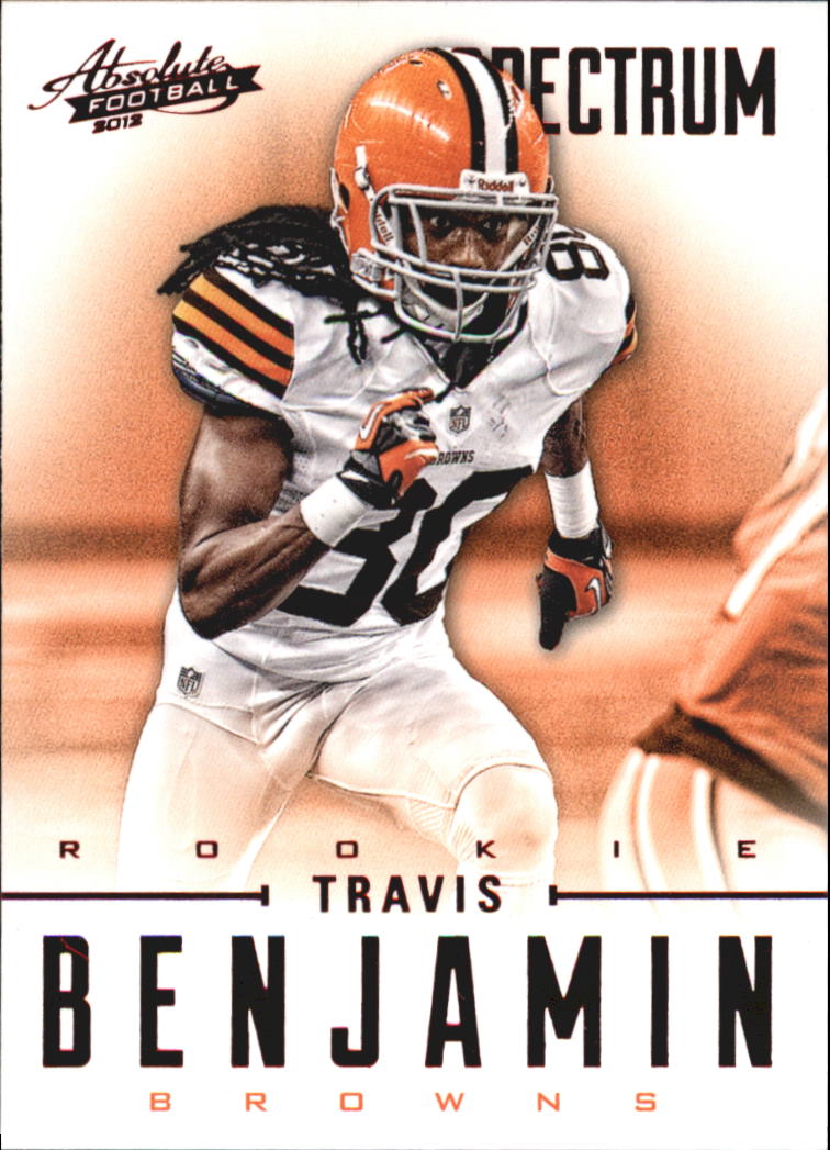 2012 Absolute Spectrum Red Retail #189 Travis Benjamin
