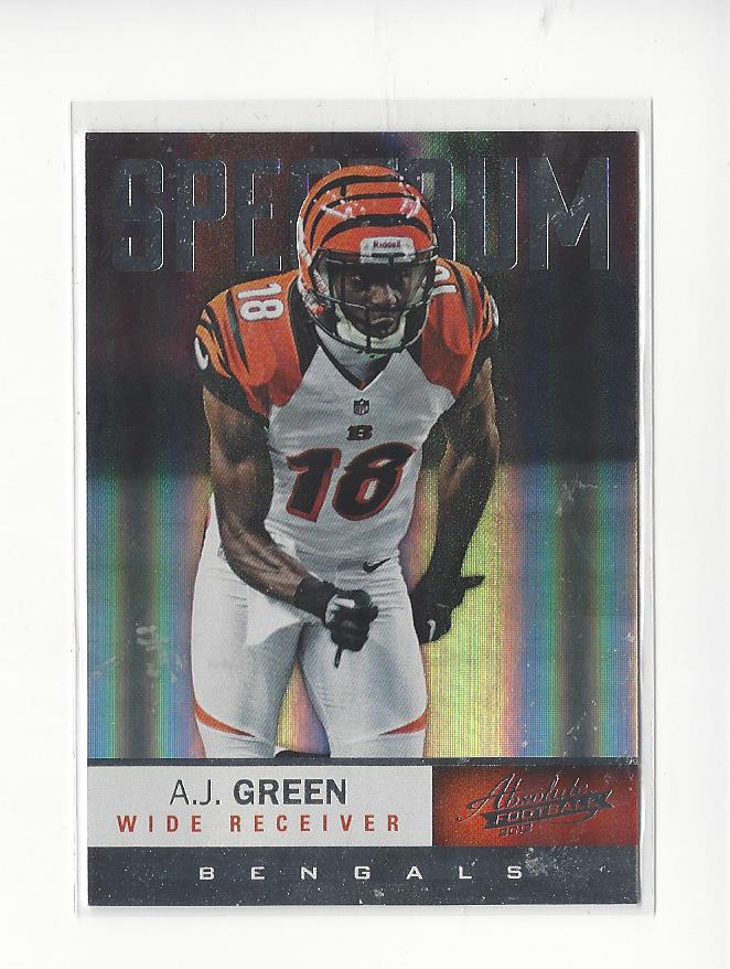 2012 Absolute Spectrum Silver #9 A.J. Green