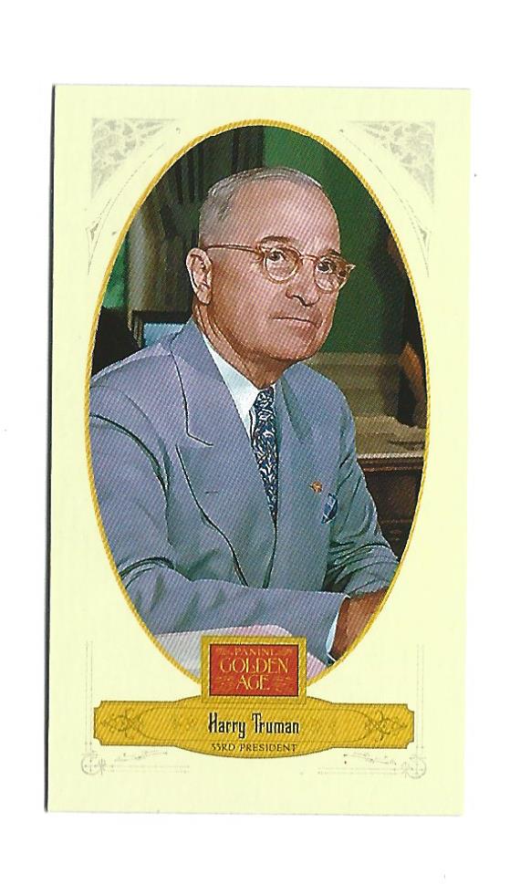2012 Panini Golden Age Mini Broadleaf Brown Ink #53 Harry Truman
