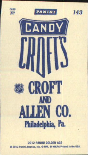 2012 Panini Golden Age Mini Crofts Candy Blue Ink #143 Gordie Howe back image