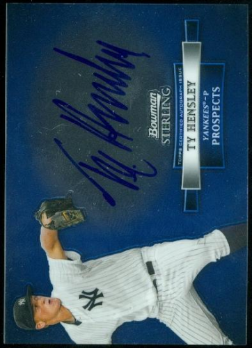 2012 Bowman Sterling Prospect Autographs #TH Ty Hensley