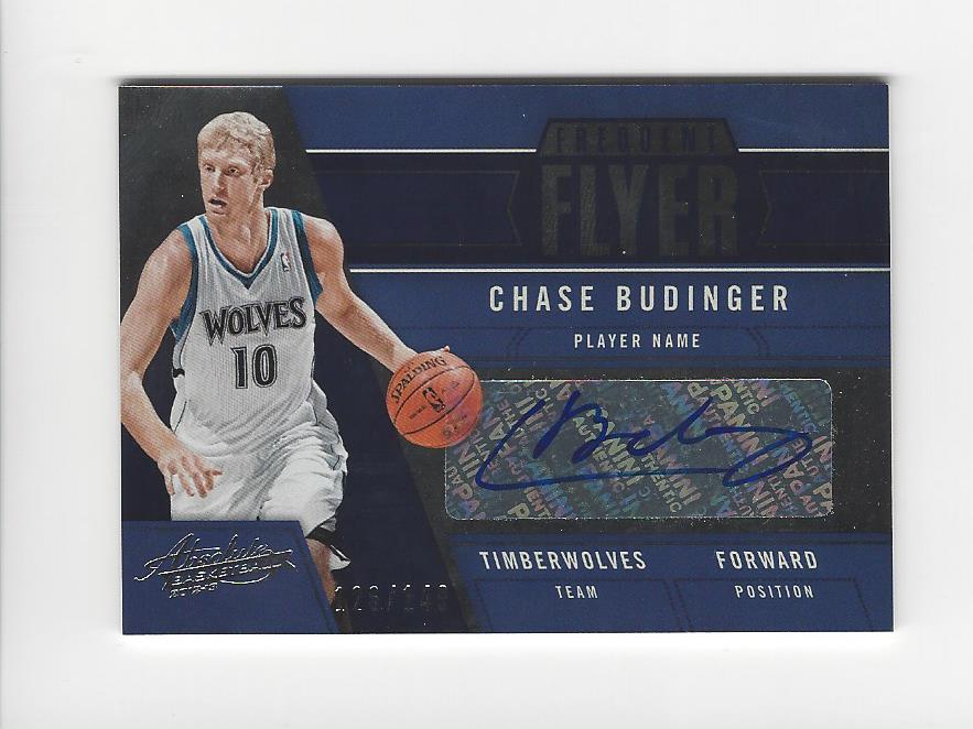 2012-13 Absolute Frequent Flyer Autographs #12 Chase Budinger/149