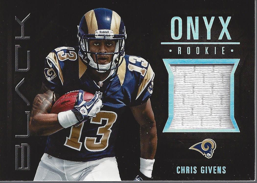 2012 Panini Black Onyx Rookie Materials #27 Chris Givens