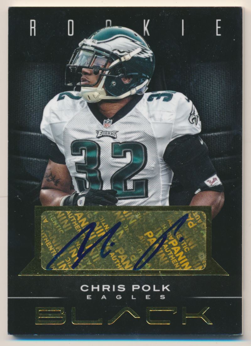2012 Panini Black Rookie Signatures Gold #117 Chris Polk/99