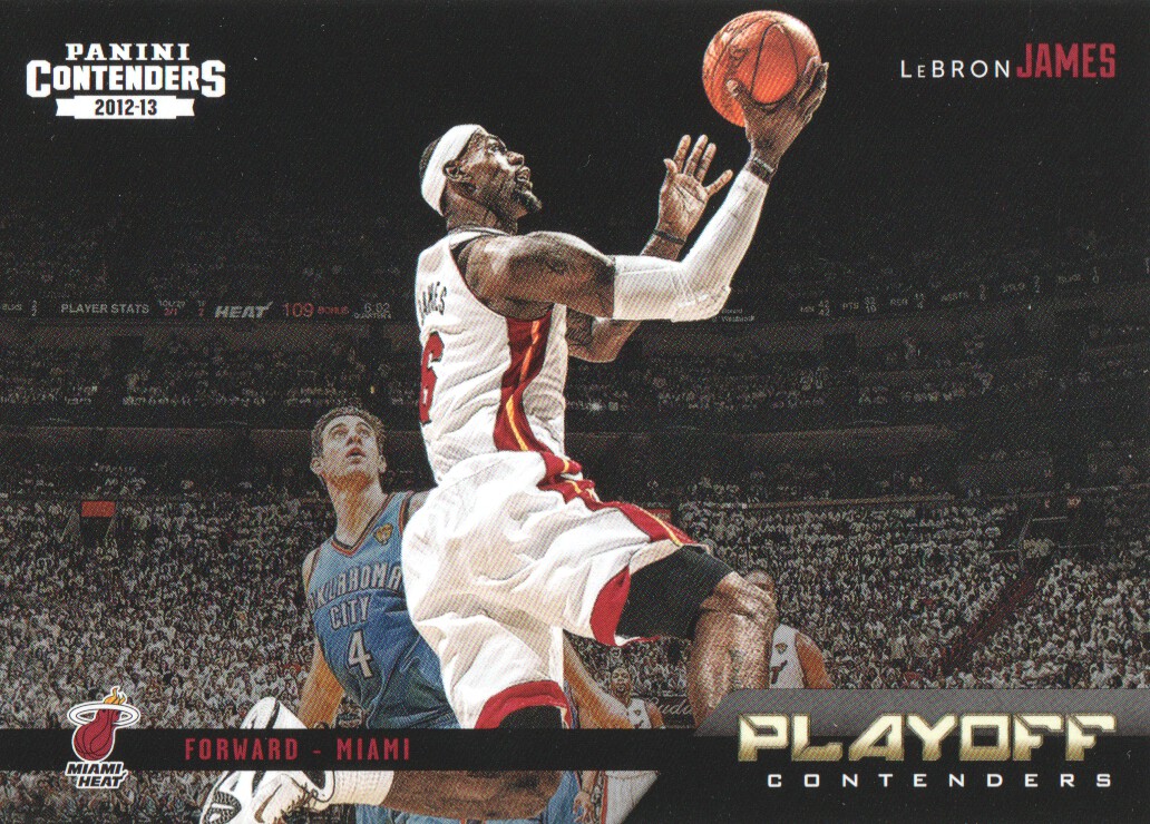 2012-13 Panini Contenders Playoff Contenders #4 LeBron James