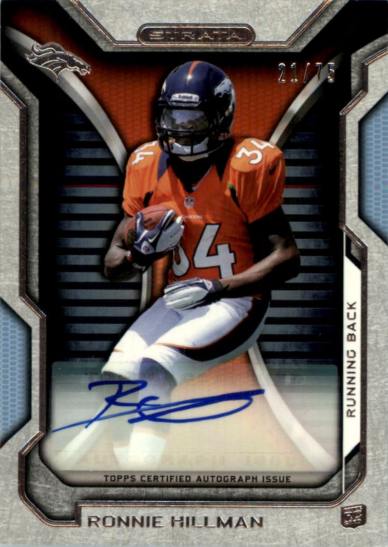 Ronnie Hillman autographed Football Card (Denver Broncos) 2012