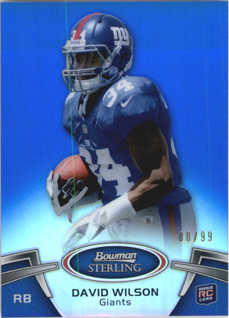 2012 Bowman Sterling Blue Refractors #70 David Wilson