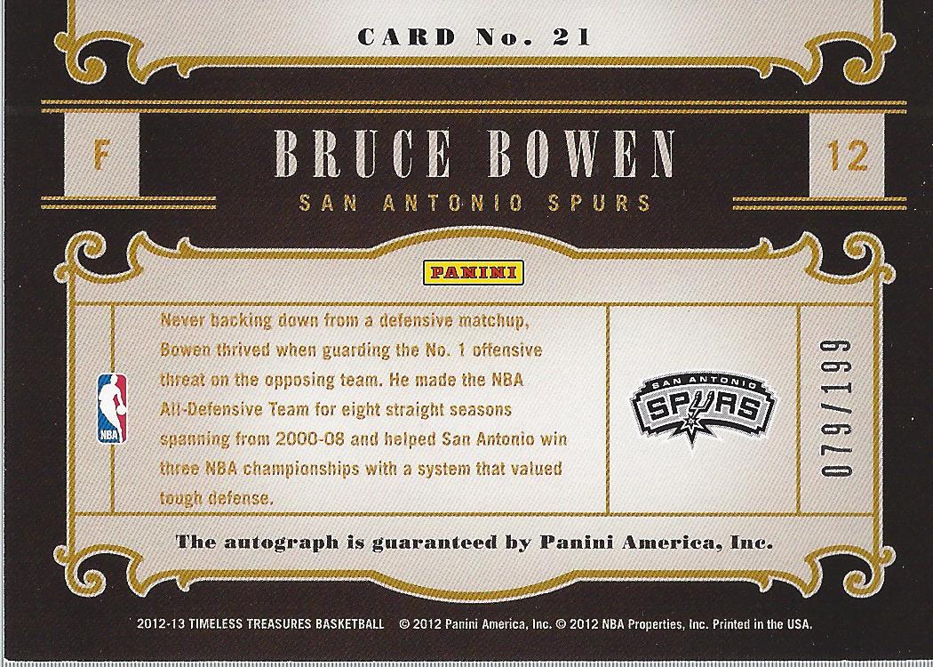 2012-13 Timeless Treasures Basketball Card Pick (Inserts)