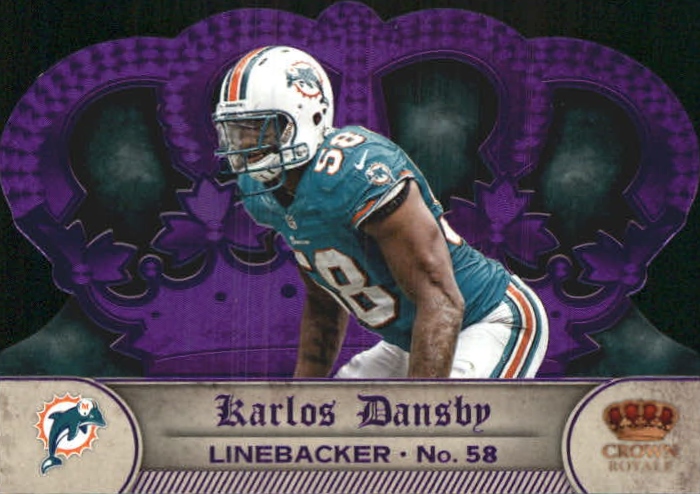 2012 Crown Royale Purple #50 Karlos Dansby