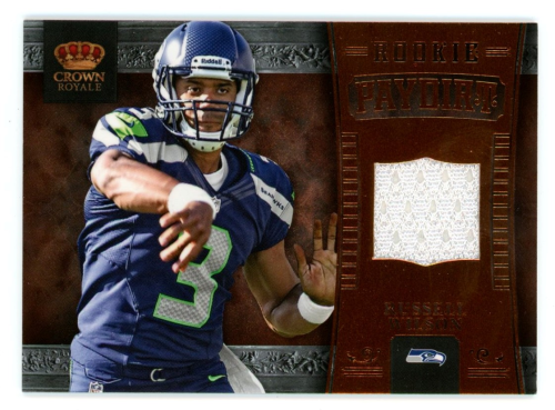 2012 Crown Royale Rookie Paydirt Materials Bronze Retail #30 Russell Wilson