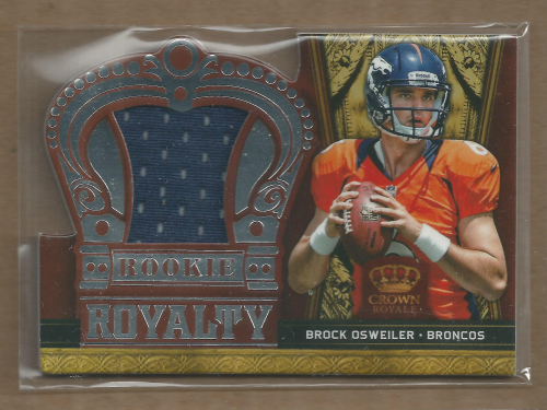 2012 Crown Royale Rookie Royalty Materials #7 Brock Osweiler