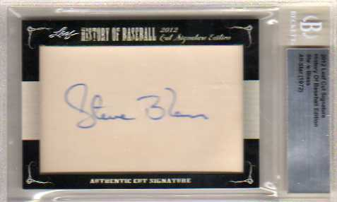 2012 Leaf History of Baseball Cut Signatures #885 Steve Blass/30*