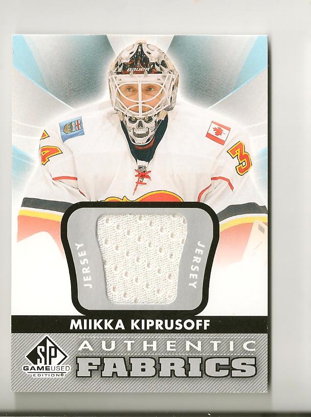 2012-13 SP Game Used Authentic Fabrics #AFMK Miikka Kiprusoff D
