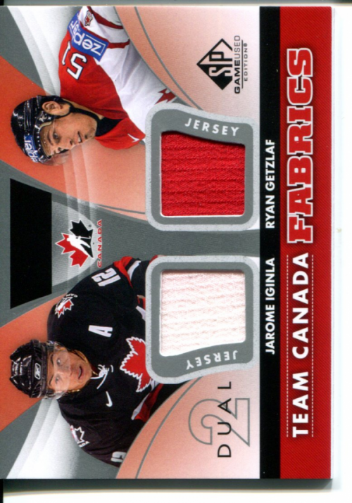 2012-13 SP Game Used Authentic Fabrics Team Canada Dual #TC31 Jarome Iginla/Ryan Getzlaf back image