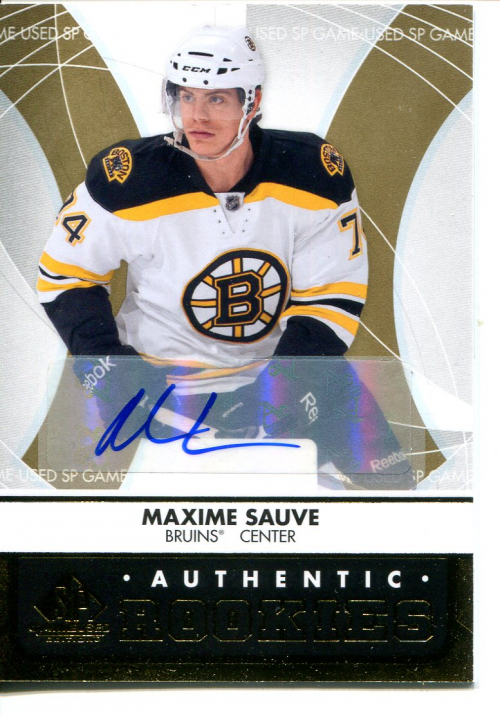 2012-13 SP Game Used Gold Autographs #103 Maxime Sauve