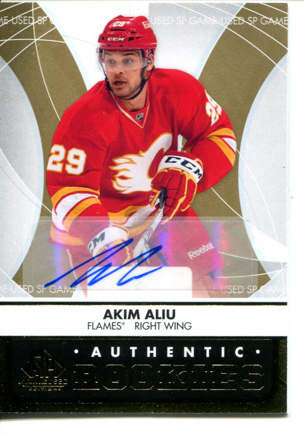2012-13 SP Game Used Gold Autographs #109 Akim Aliu